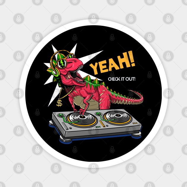 Yeah Dinosaur Magnet by Mako Design 